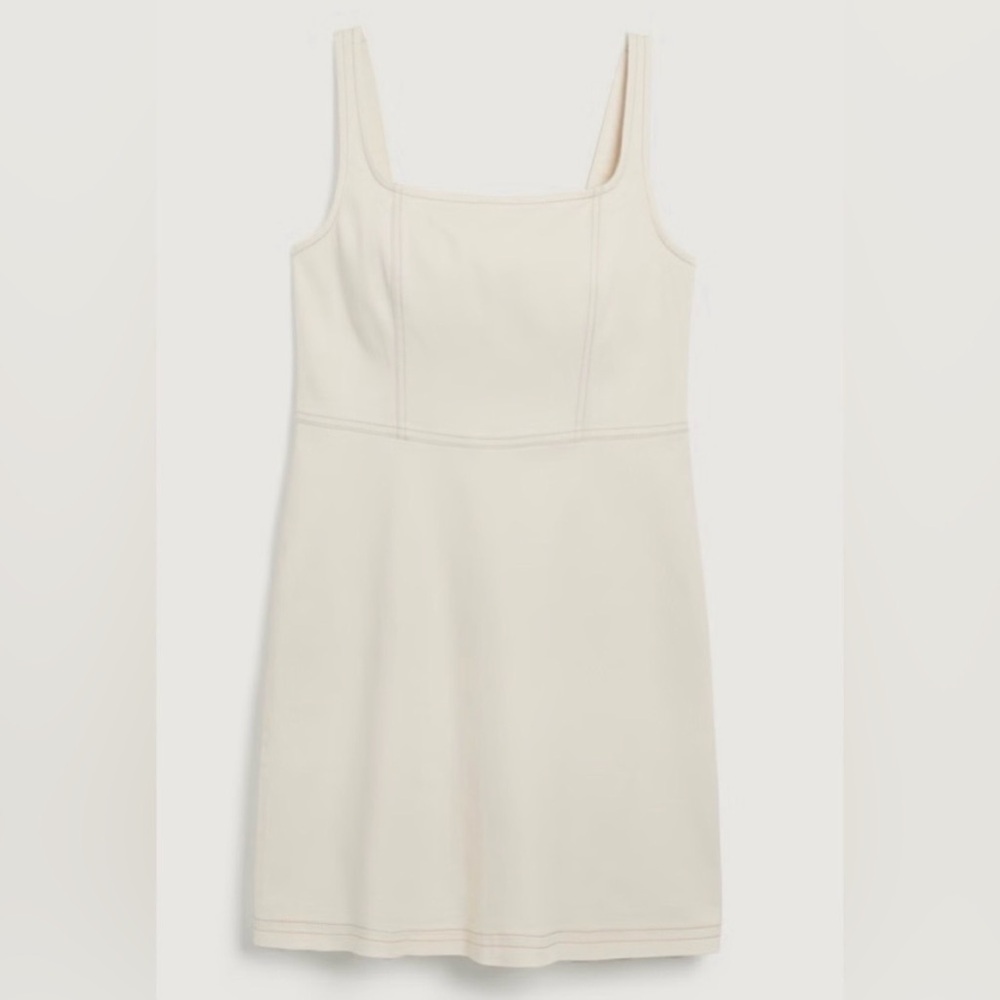 Hollister Seamed Mini Dress Cream Size Small NWT